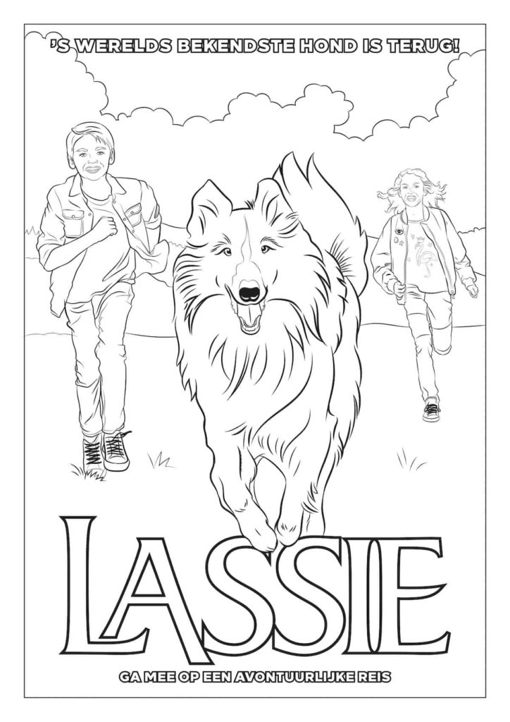 Lassie - Heroic Dog colouring image