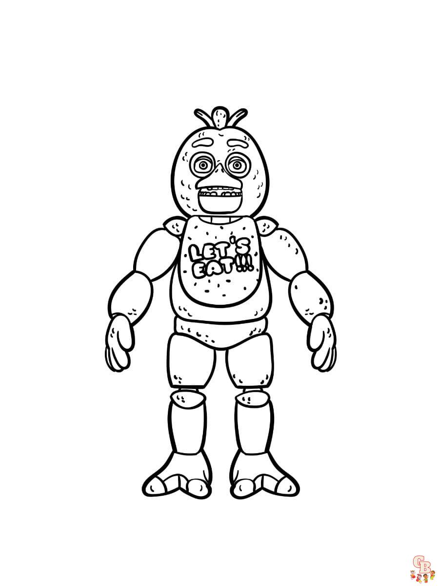 Printable Chica Coloring Pages Free For ...