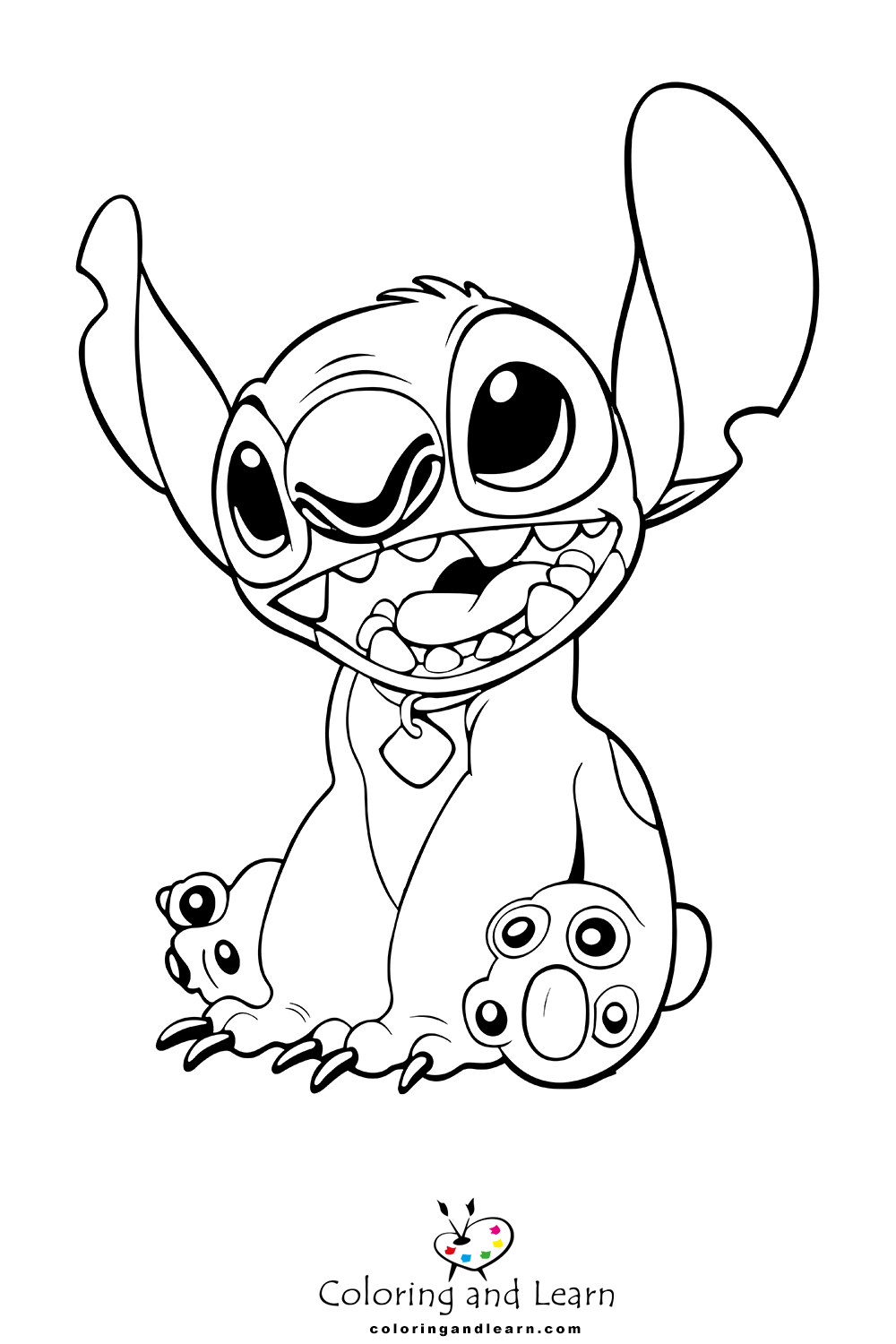 Stitch Coloring Pages (2023) - Coloring and Learn