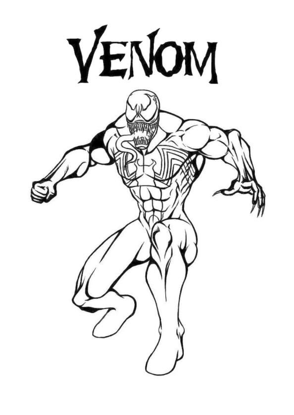 20+ Free Printable Venom Coloring Pages ...