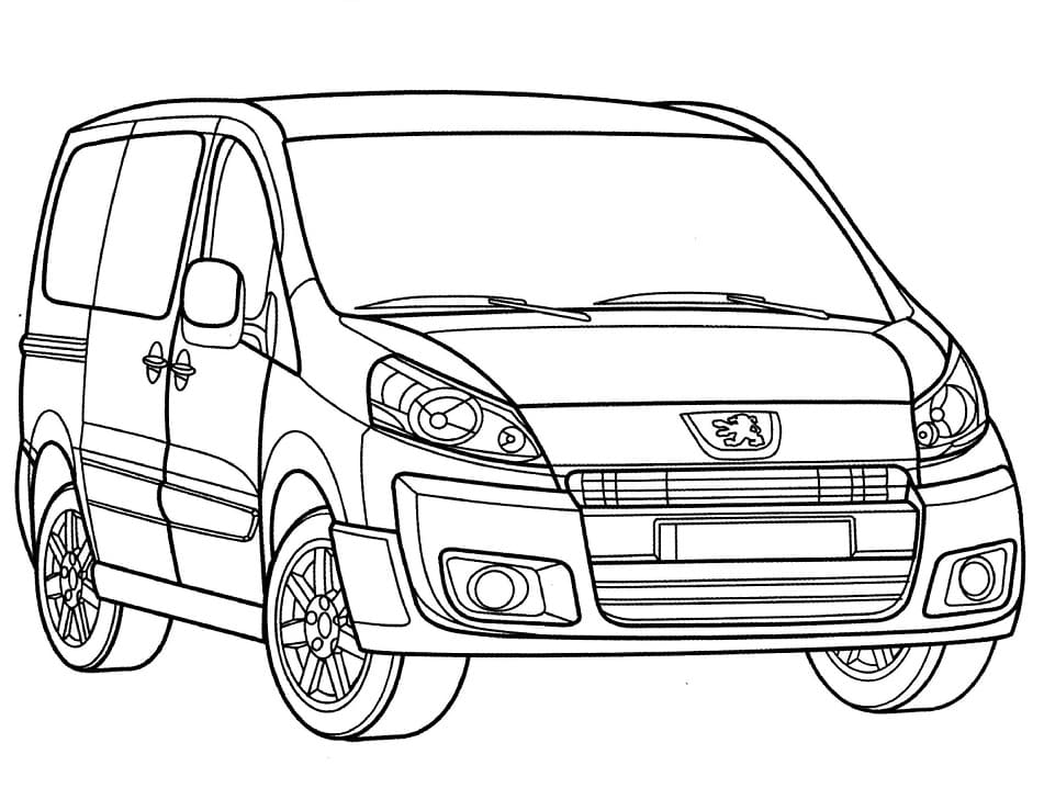 Peugeot Expert coloring page - Download ...