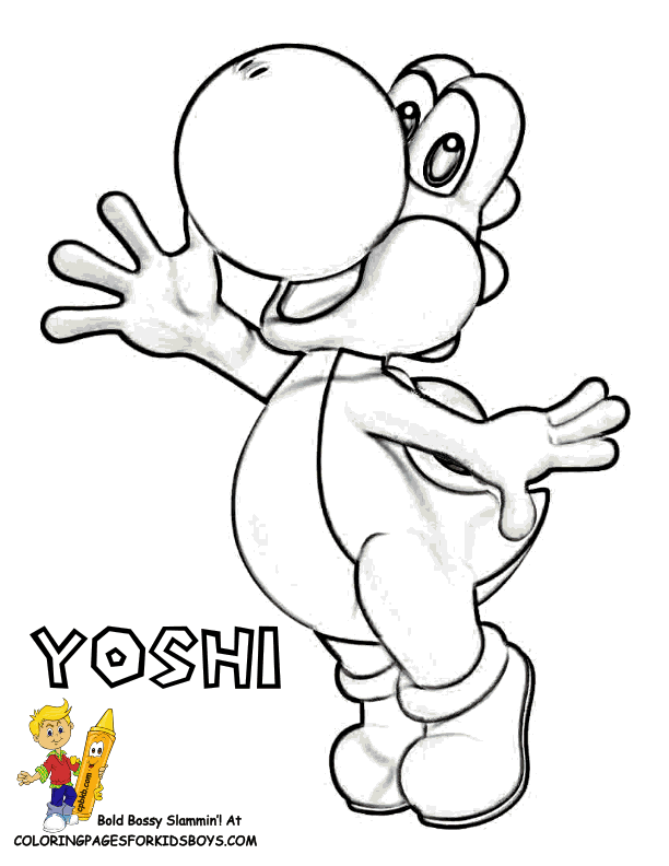 Daring Mario Coloring Pages | Yoshi | Free | Wario |Super Mario ...