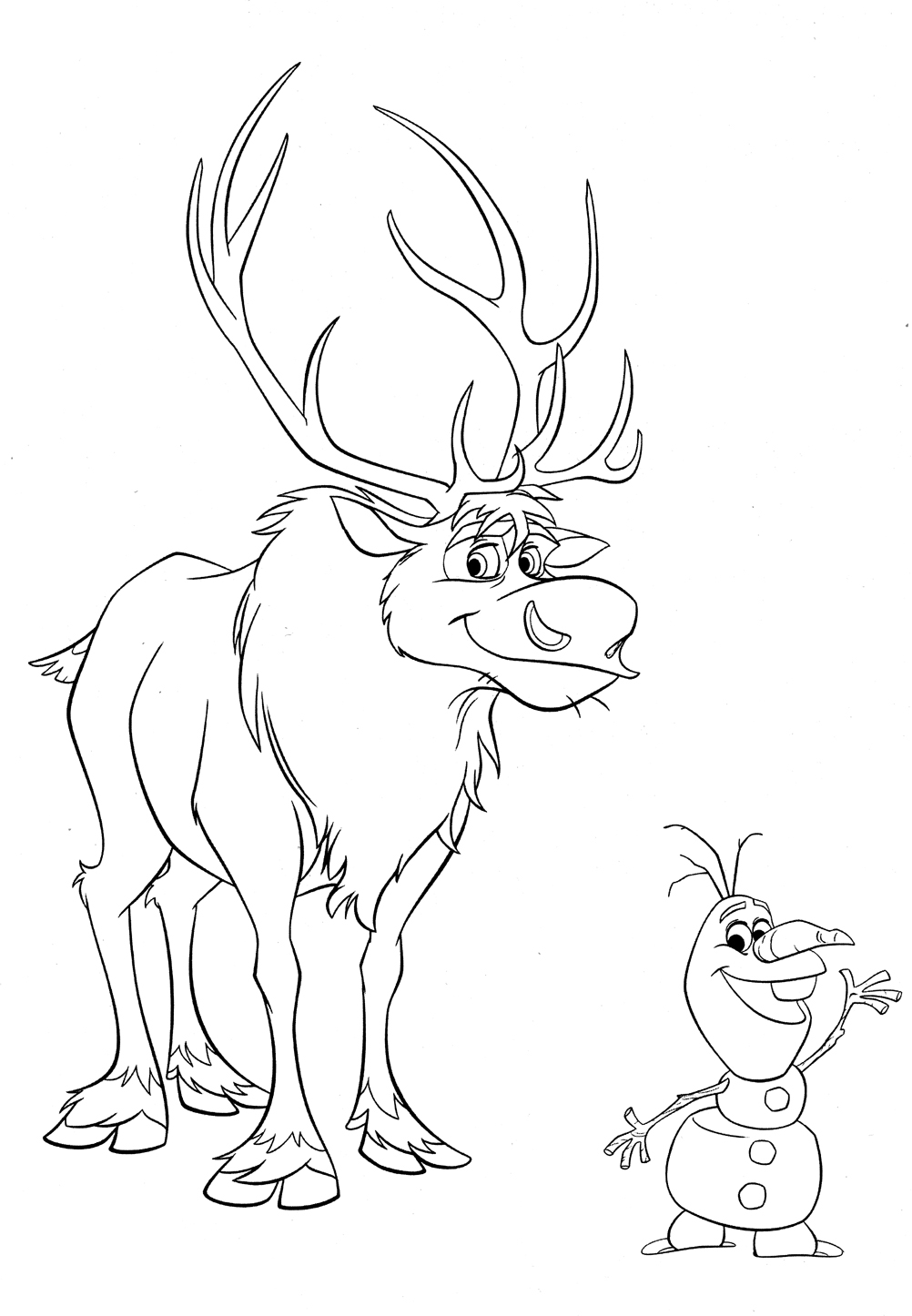 Olaf Beach Coloring Pages - Coloring Pages