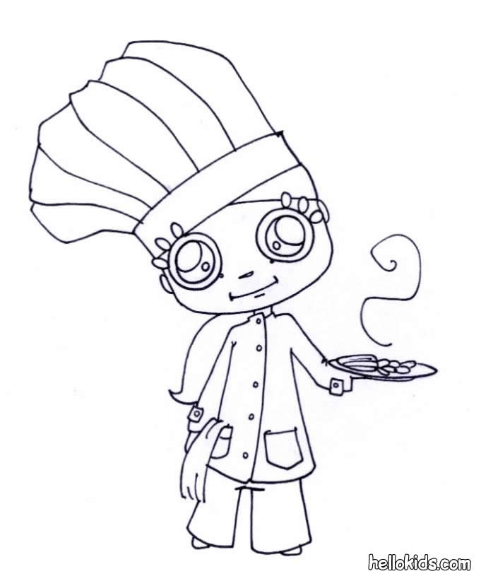 Chef coloring pages - Hellokids.com