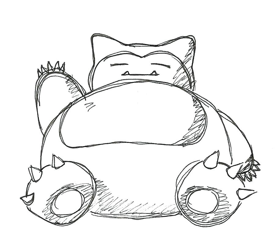 snorlax drawing – mudanzasjtr.co