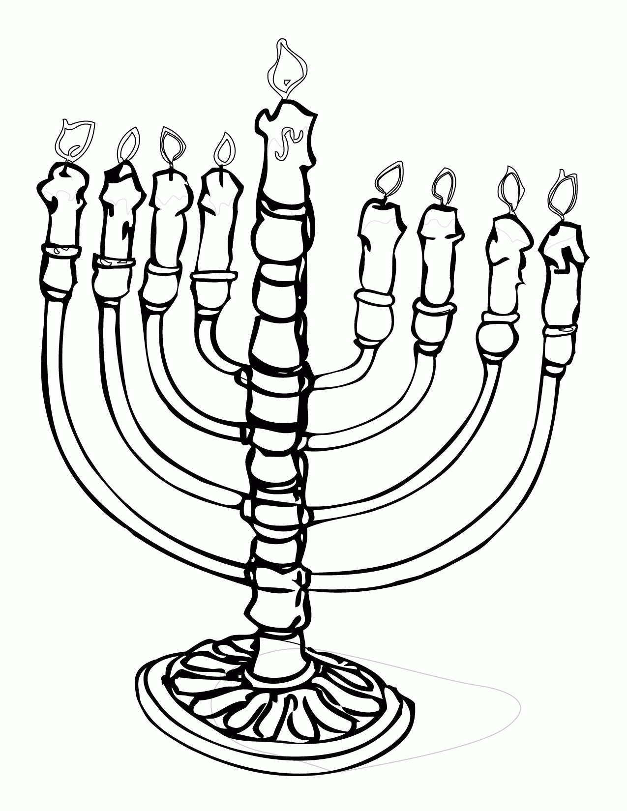 Hanukkah Coloring Page - Handipoints