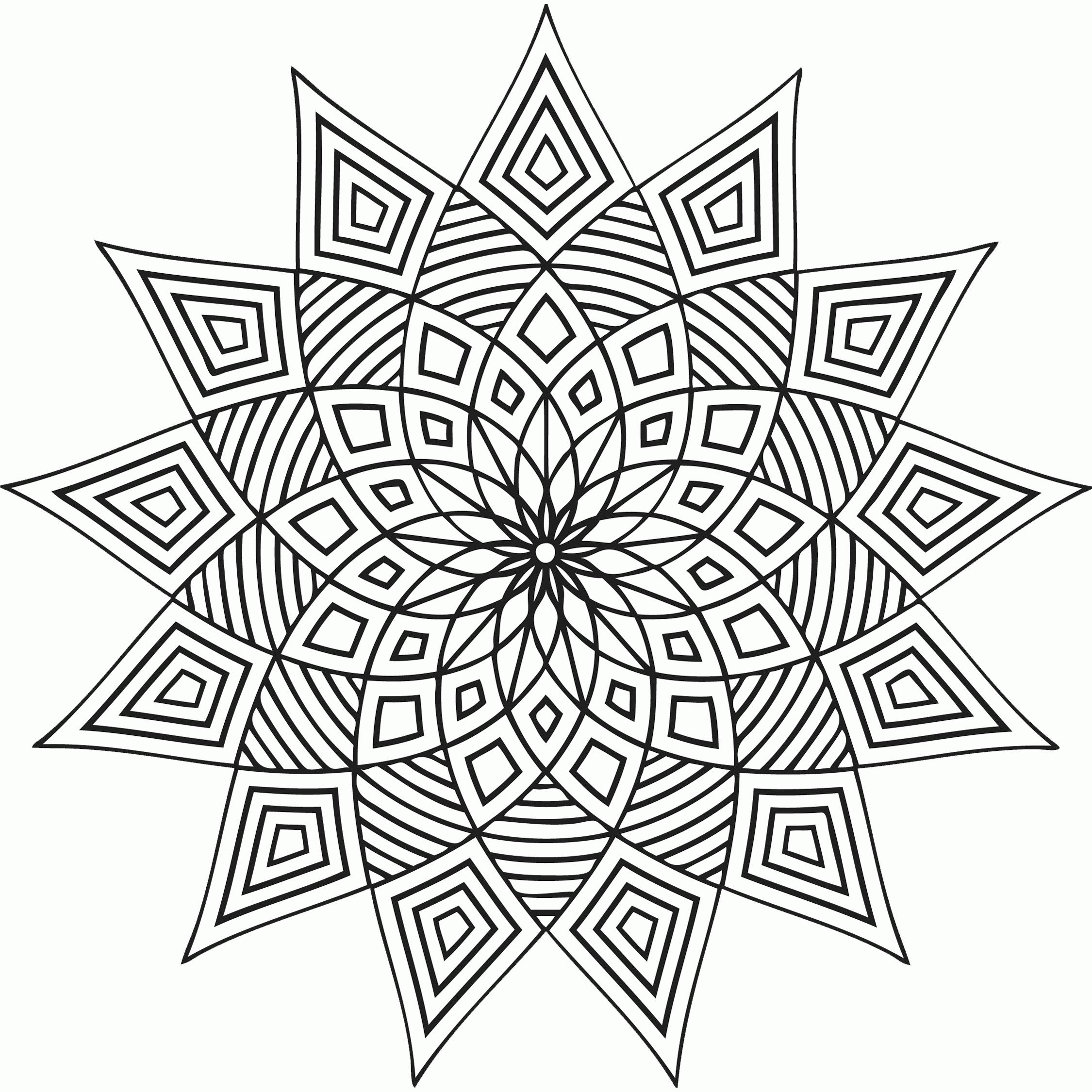 Free Printable Geometric Coloring Pages For Kids