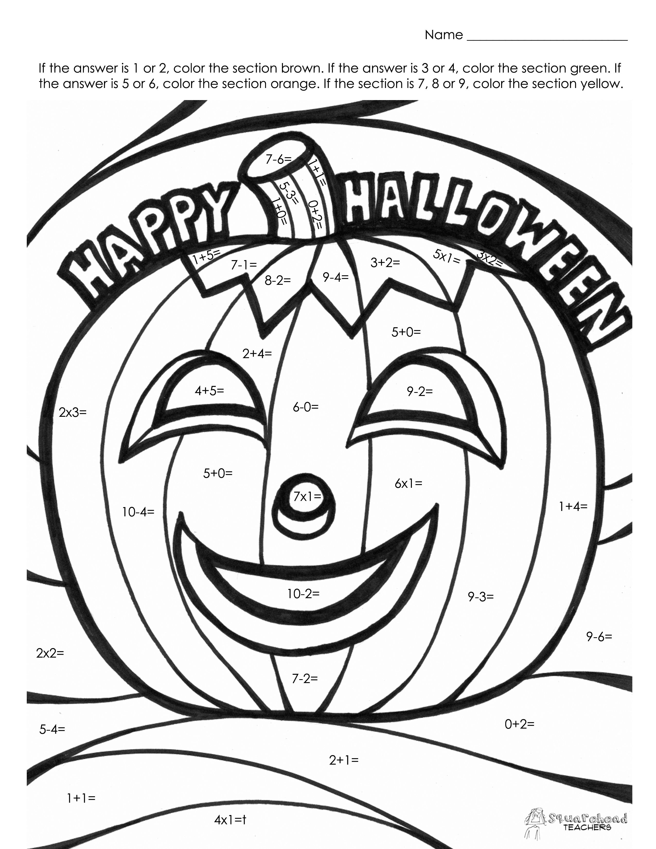 Color Number Pictures Free Coloring Pages Enddivestment Halloween ...