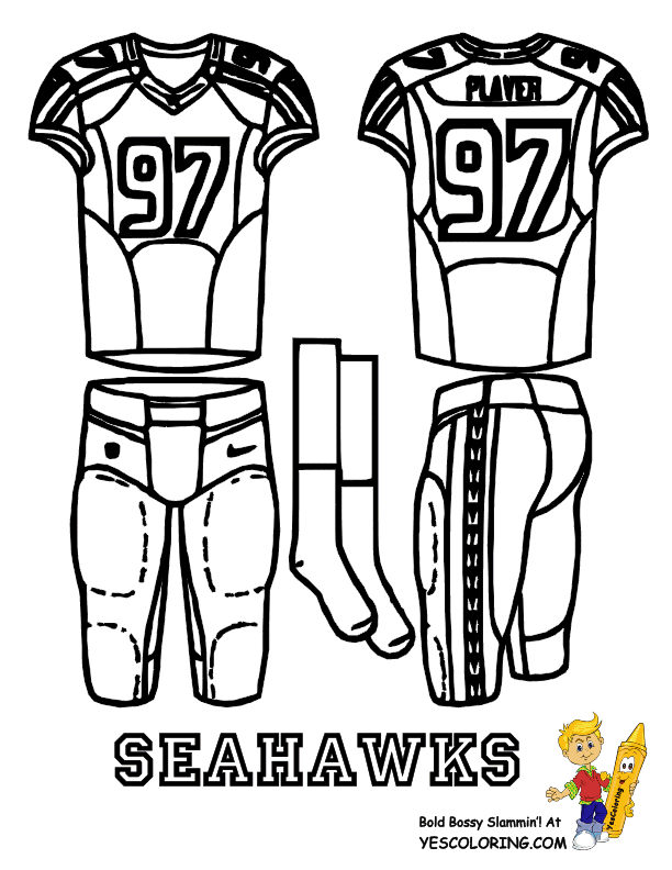 Seahawks - Coloring Pages for Kids and for Adults
