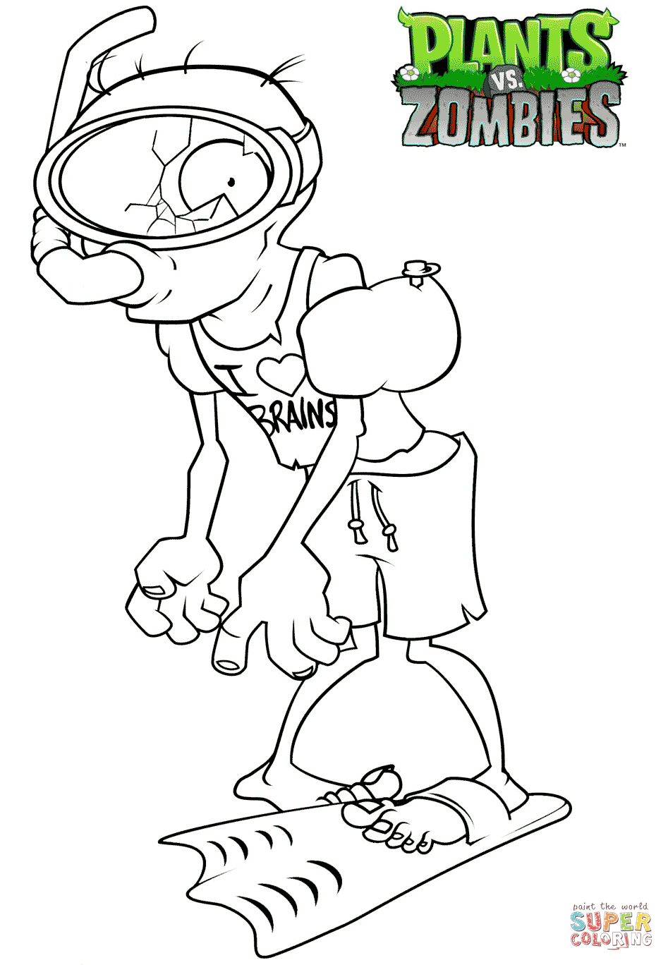 Plants Vs Zombies Coloring Pages Online - Coloring Page