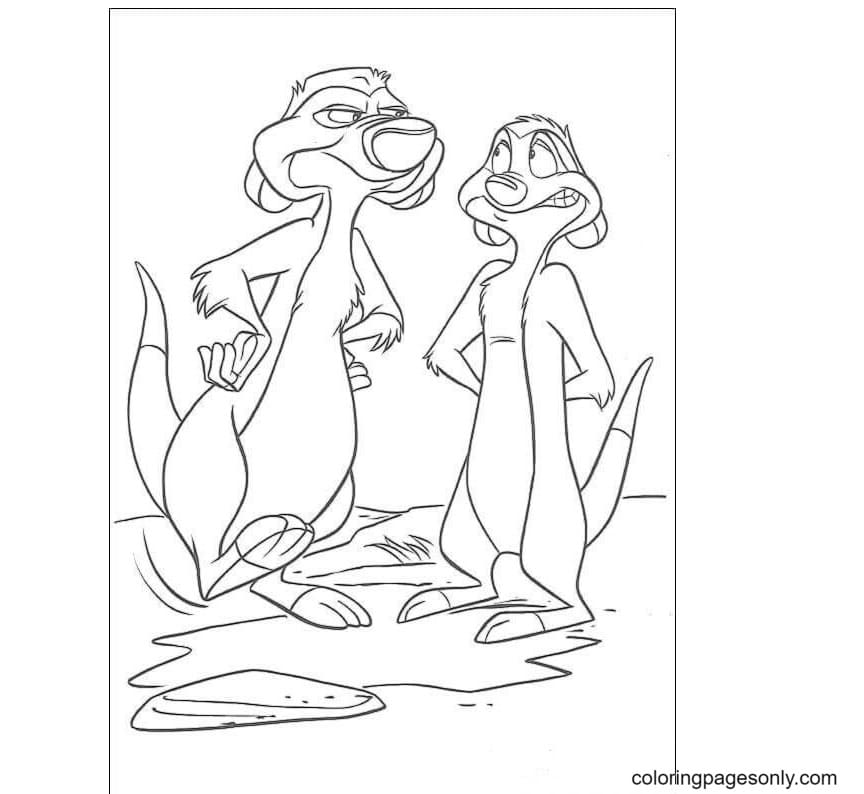 Meerkats Coloring Pages - The Lion King Coloring Pages - Coloring Pages For  Kids And Adults