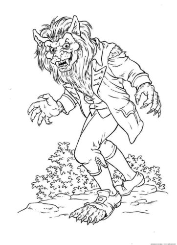 25 Free Werewolf Coloring Pages Printable