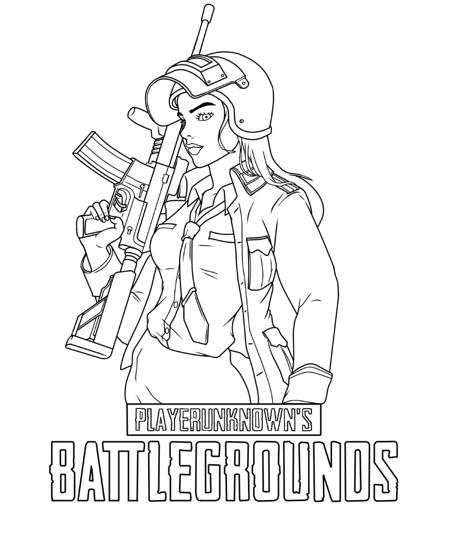 PUBG Coloring Pages | 20 New Coloring Pages Free Printable