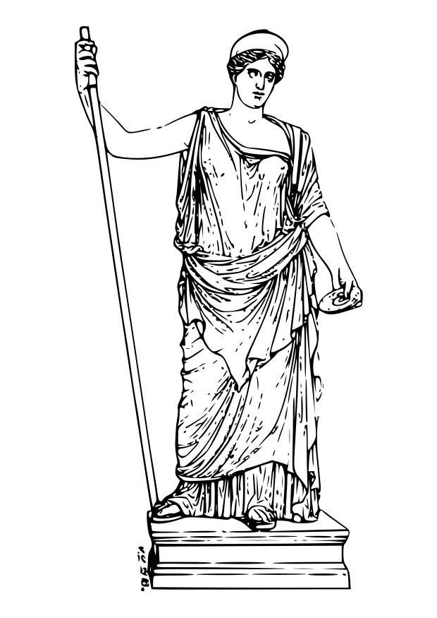 Coloring Page Hera - free printable coloring pages