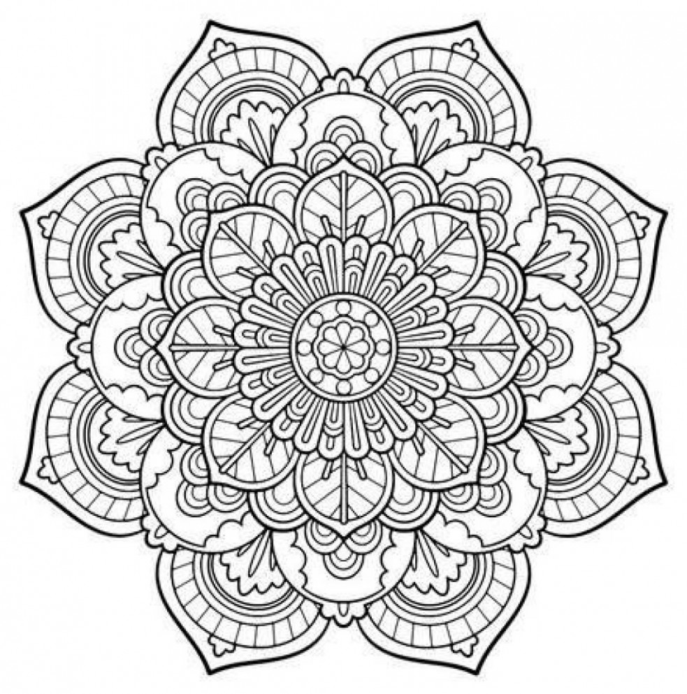 Coloring Pages : Free Printable Mandala Coloring Pages Pdf With ...