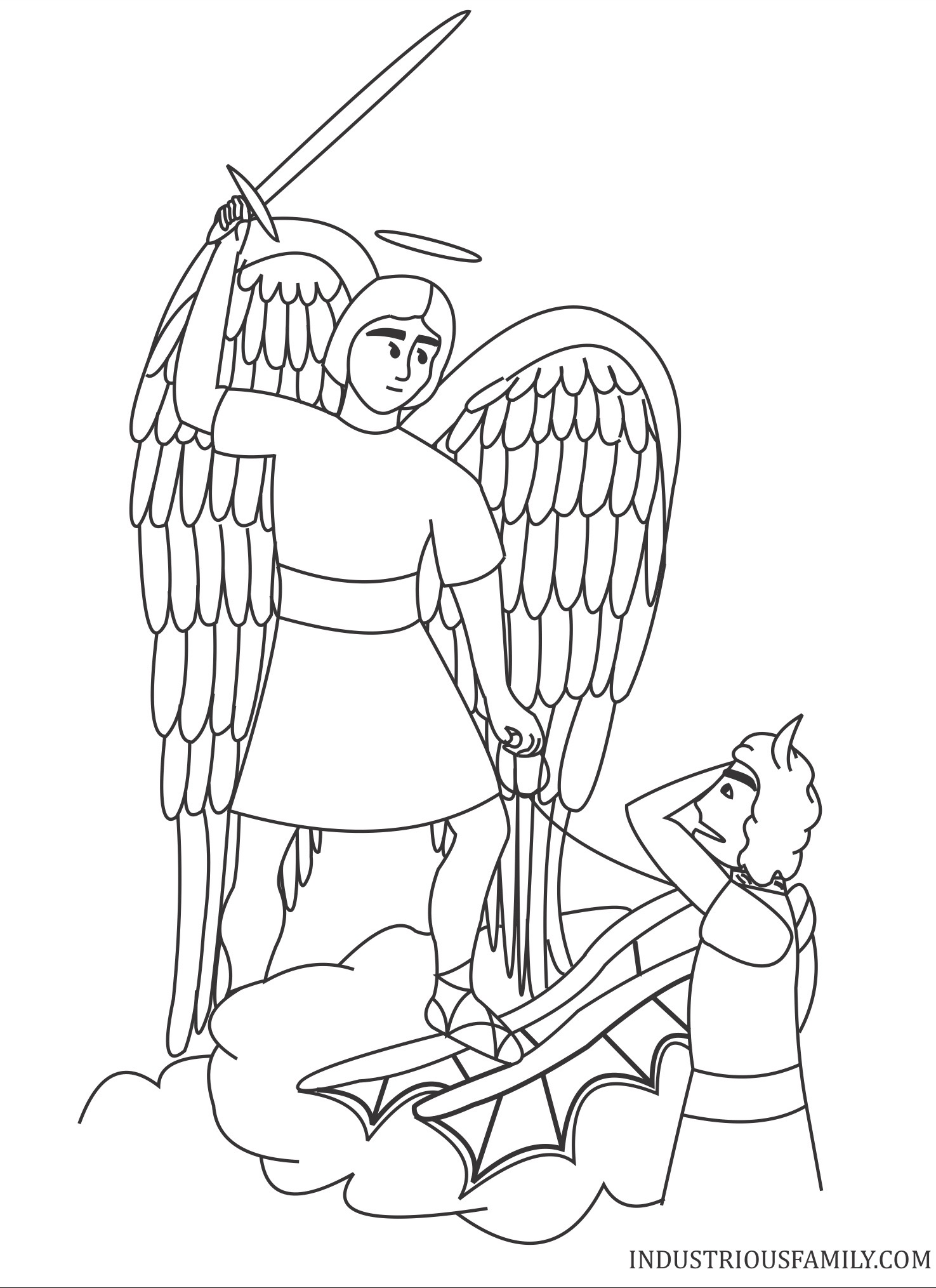 Free St Michael Coloring Page