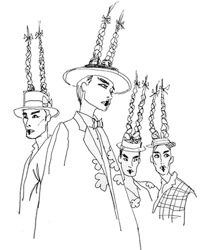 Art Therapy coloring page High fashion : Thom Browne 7