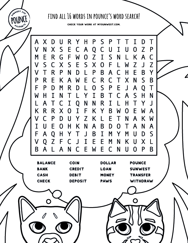 Word Search | SunWest Credit Union