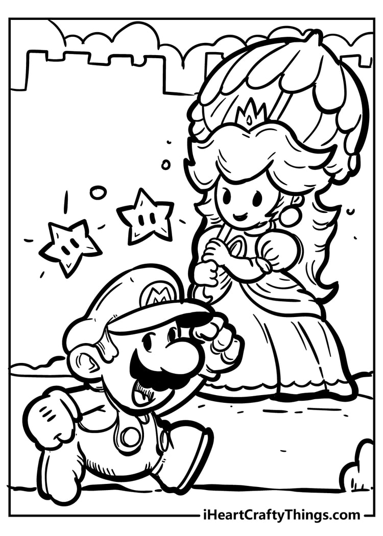 Super Mario Bros Coloring Pages - New And Exciting (2023)