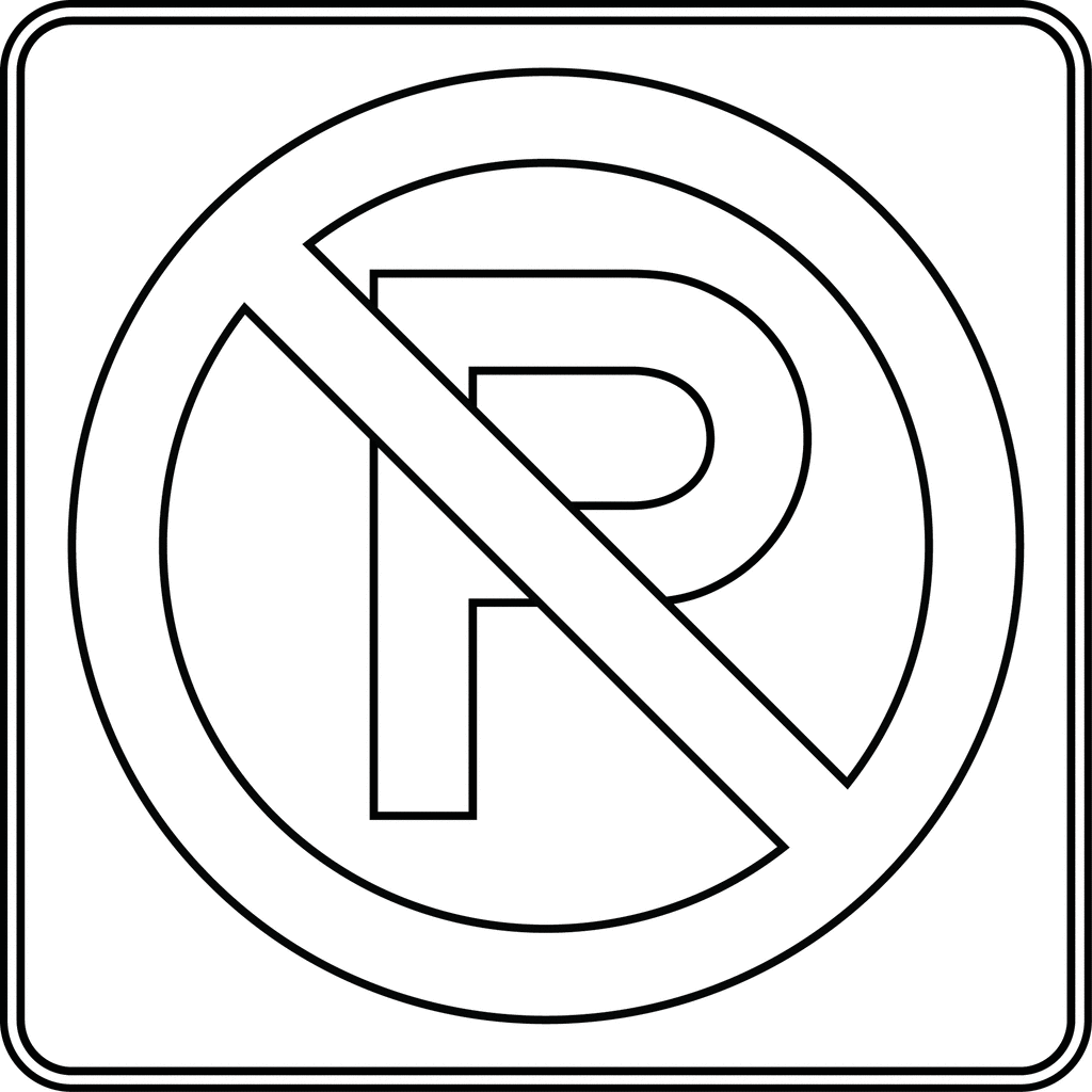 The “NO PARKING sign may be used to prohibit any parking along a given  highway.” -Federal Highway Administratio… | Traffic signs, Safety signs and  symbols, Traffic