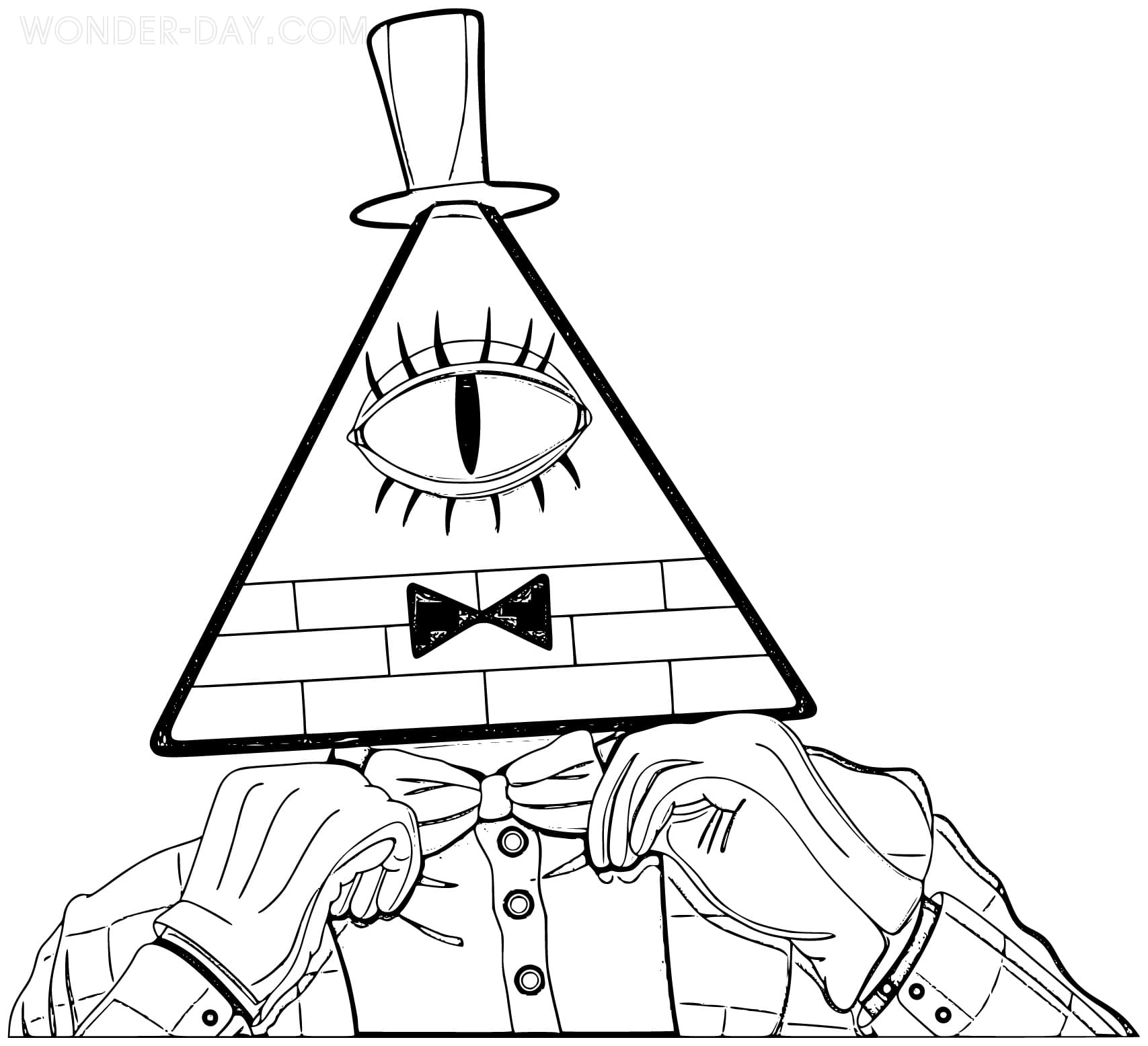 Bill Cipher Coloring Pages | WONDER DAY — Coloring pages for children and  adults