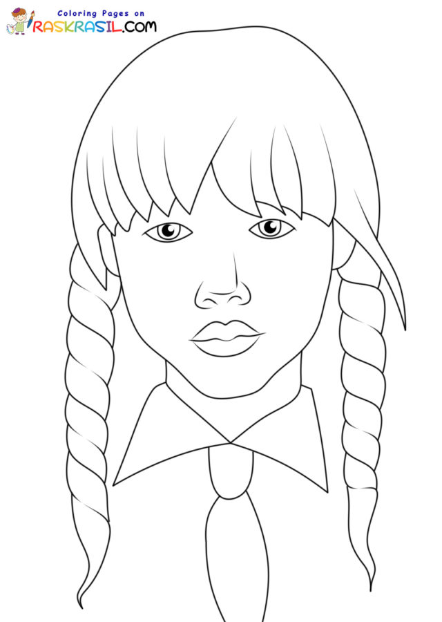 Jenna Ortega Coloring Pages - Coloring Nation