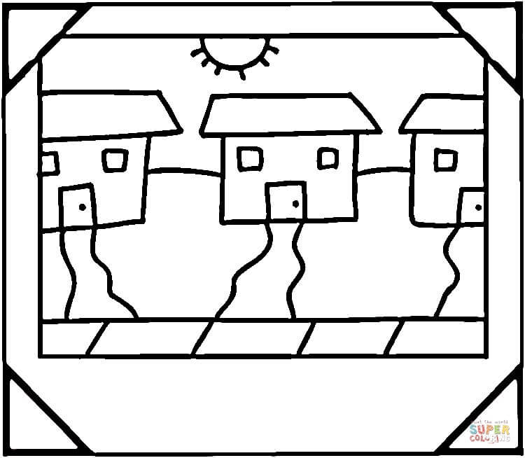 10 Pics of Community Map Coloring Pages - Neighborhood Coloring ...