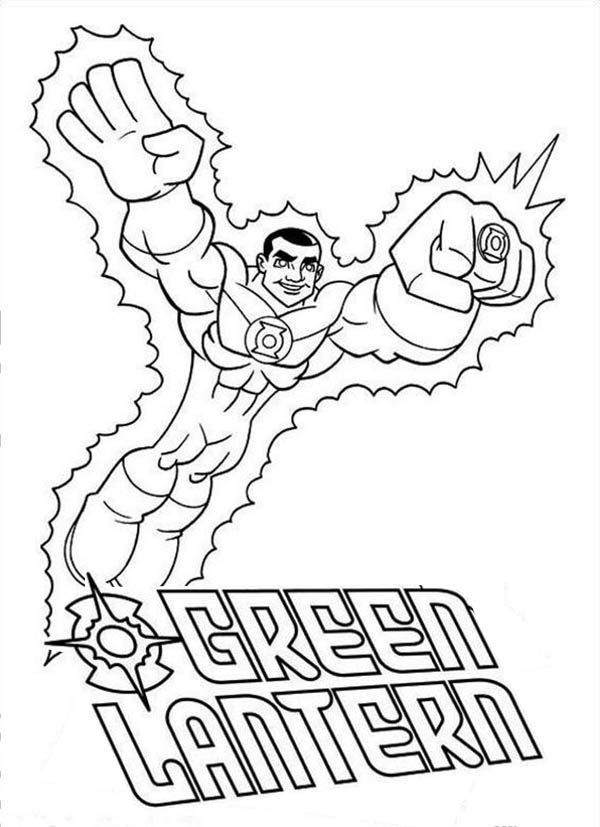Green Lantern Coloring Page - Free & Printable Coloring Pages For ...