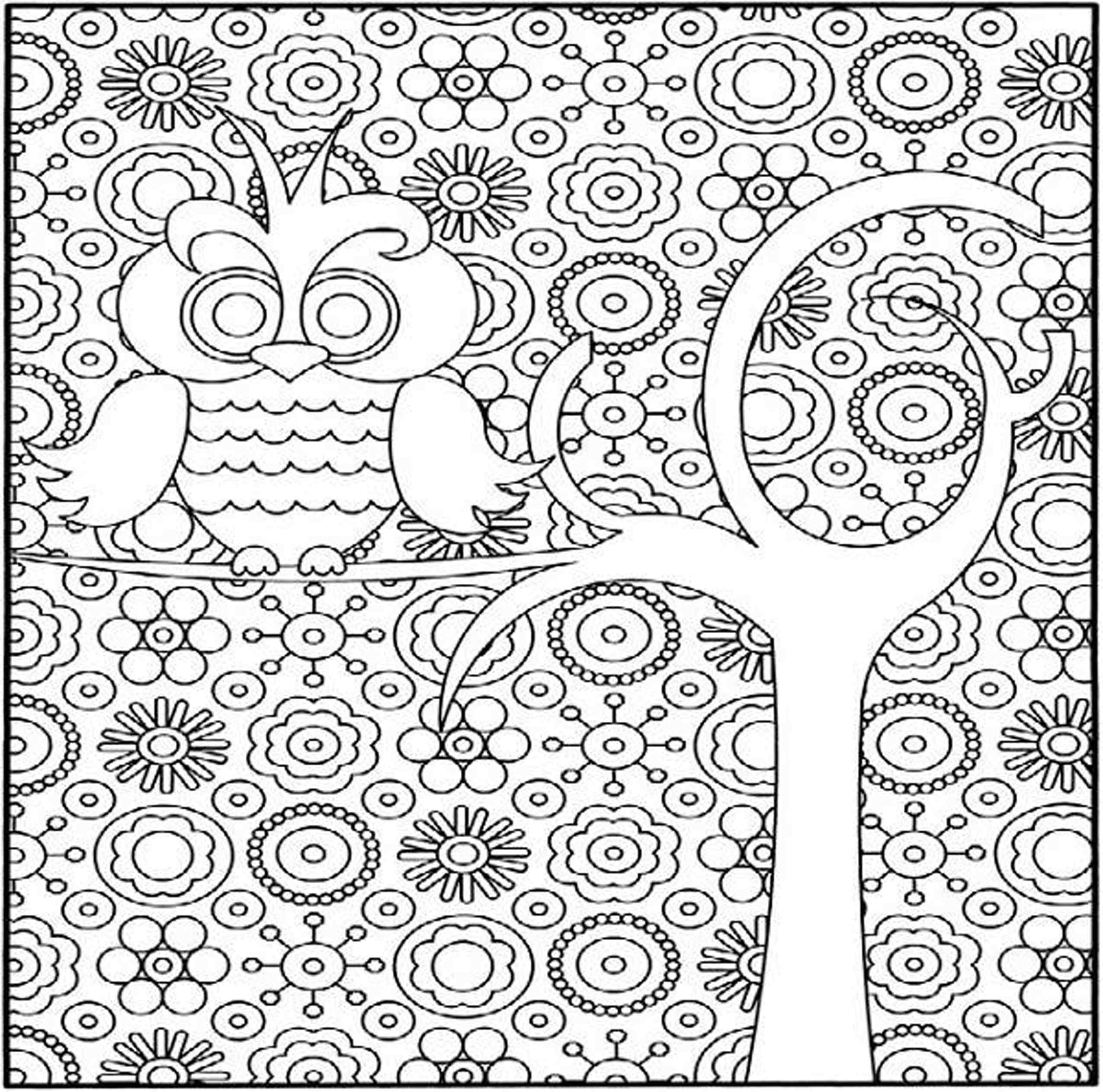 coloring pages for teenagers difficult coloring pages for kids ...