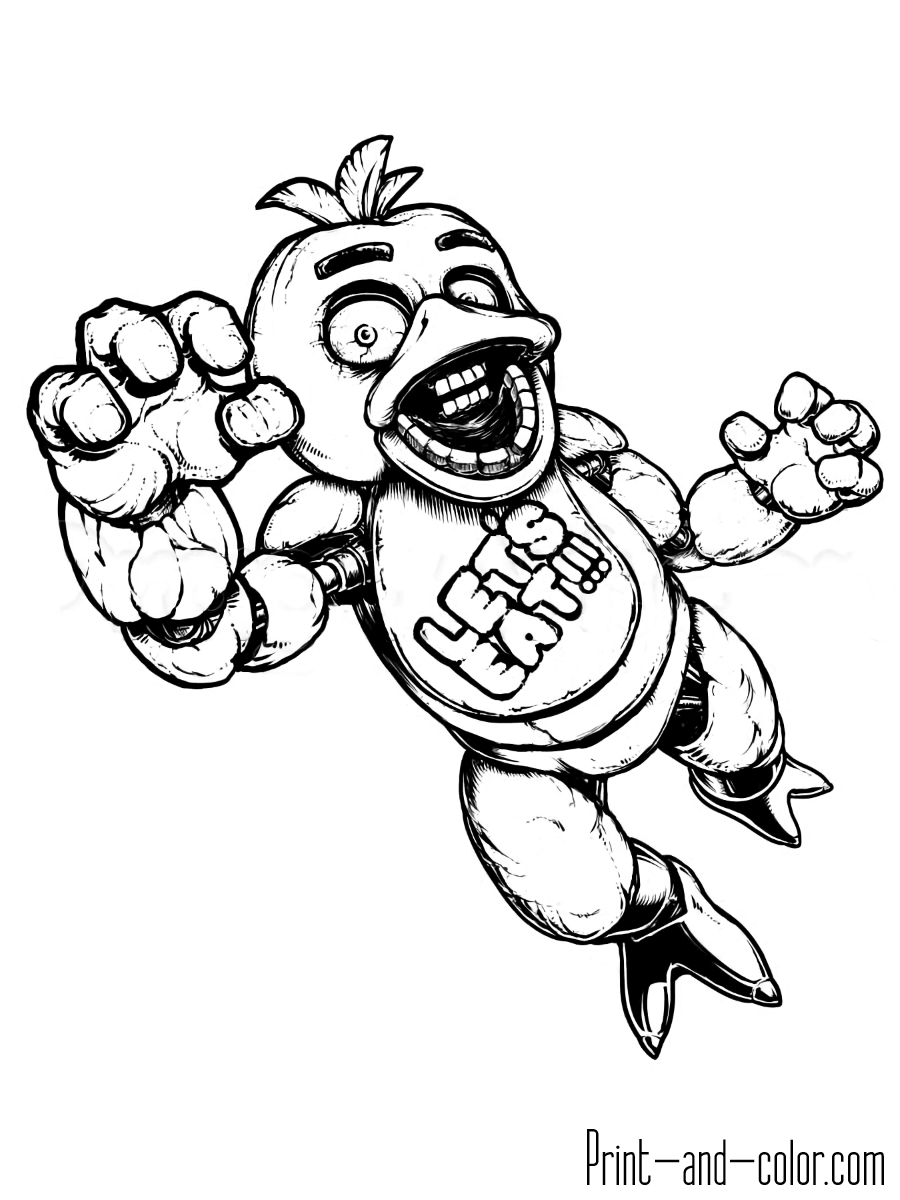 Five nights at freddy's coloring pages ...