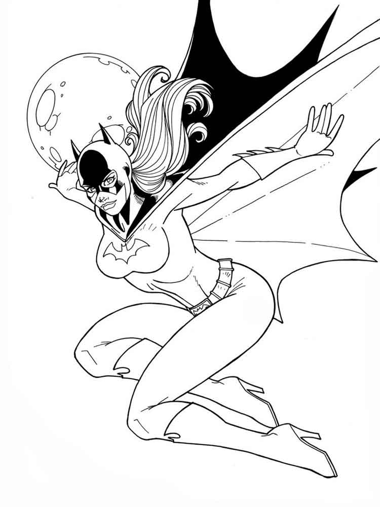 Batgirl coloring pages. Free Printable Batgirl coloring pages.