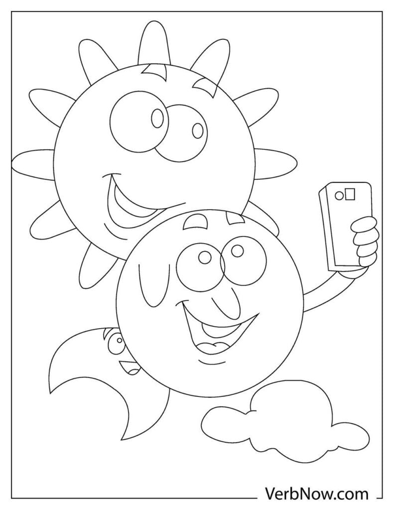 Free SUN AND MOON Coloring Pages & Book for Download (Printable PDF) -  VerbNow