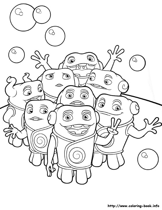 The Boov Coloring Pages - Home Coloring Pages - Coloring Pages For Kids And  Adults