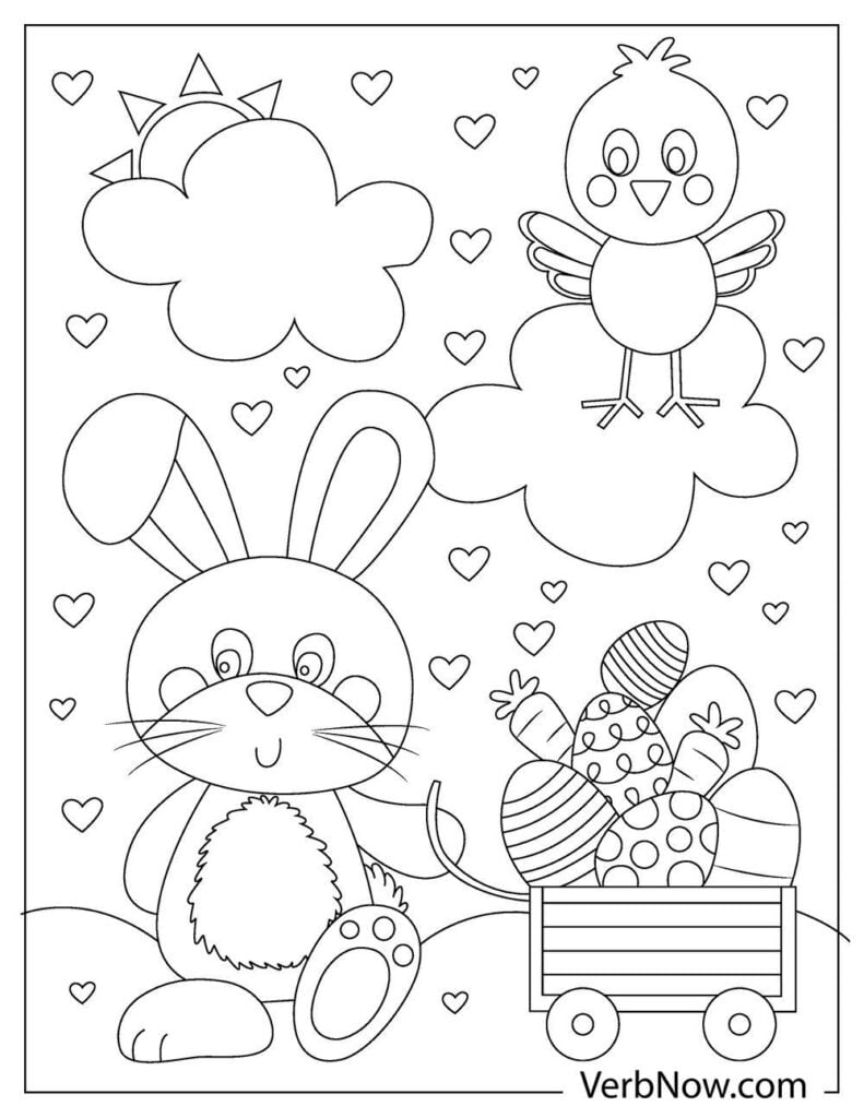 Free EASTER Coloring Pages & Book for Download (Printable PDF) - VerbNow