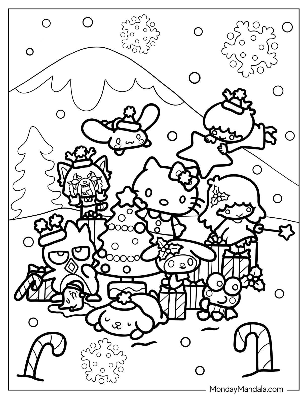 30 Sanrio Coloring Pages (Free PDF Printables)