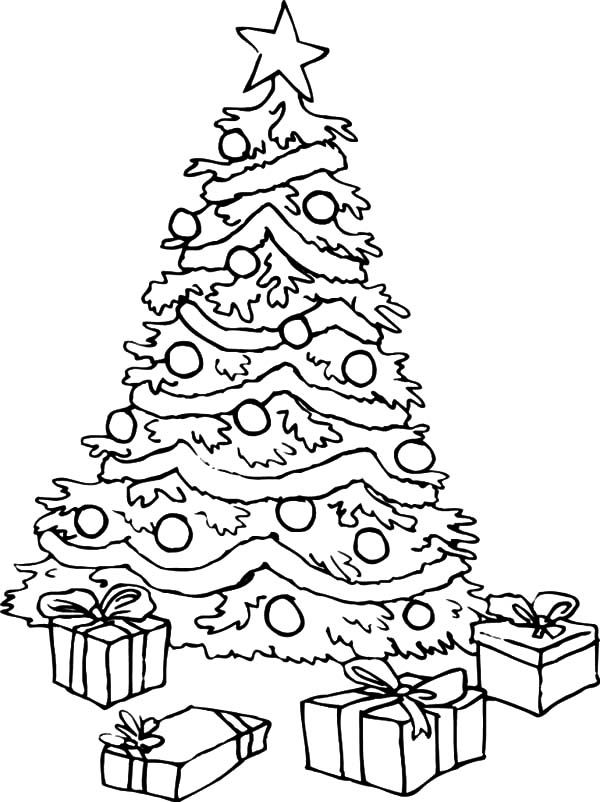 Big Christmas Trees And Christmas Presents Coloring Pages | Free christmas  coloring pages, Christmas coloring pages, Merry christmas coloring pages