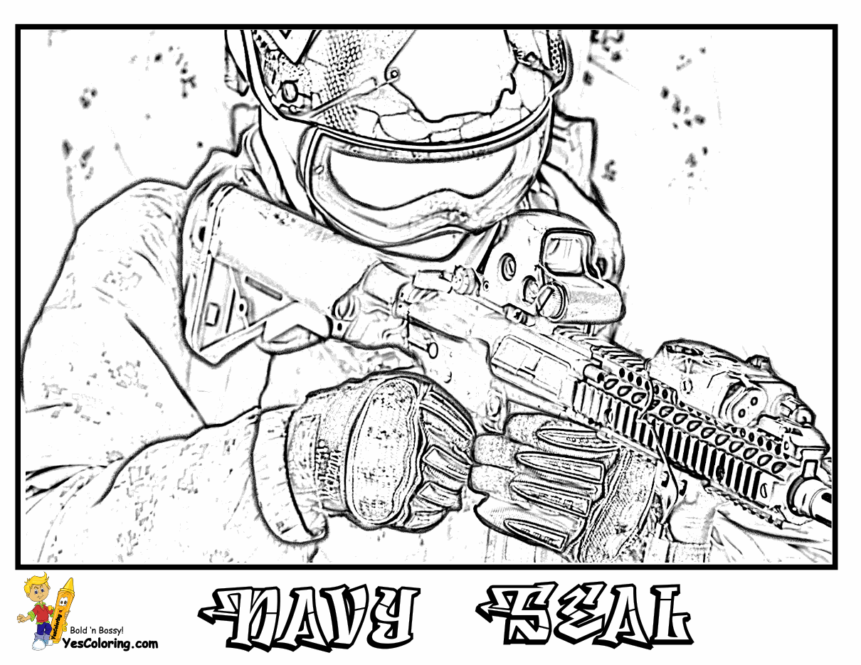 Fearless Army Coloring Pages