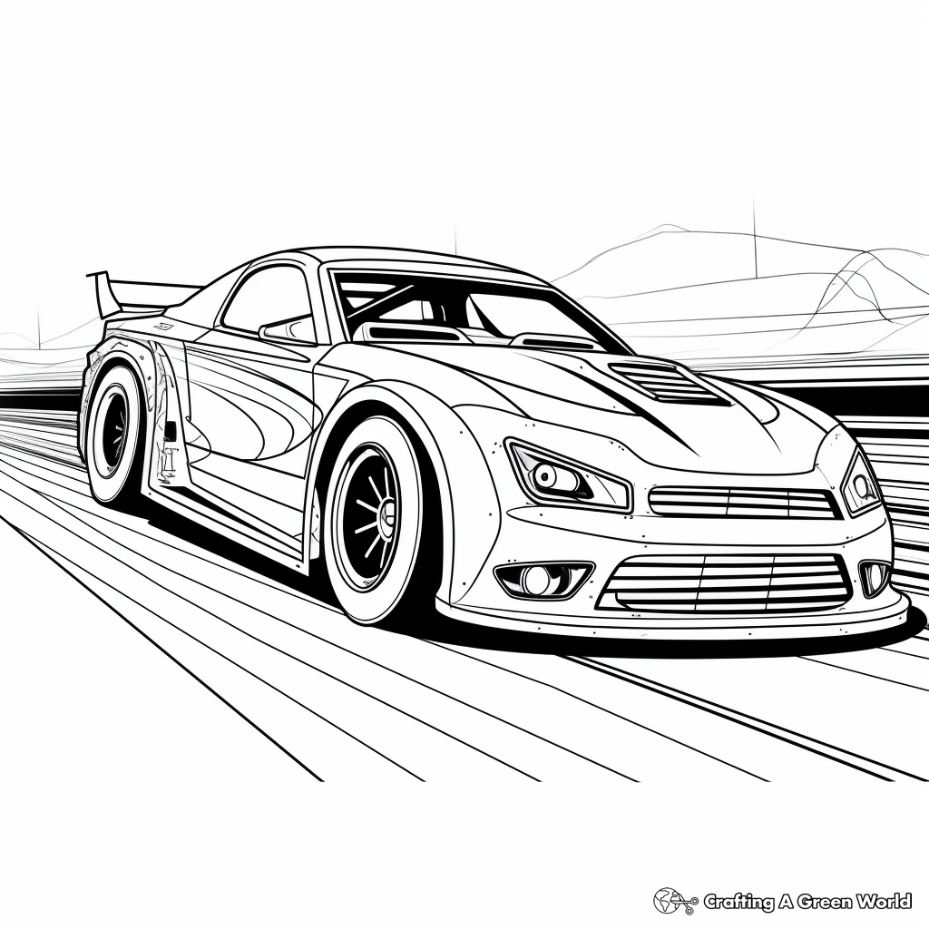 Race Car Coloring Pages - Free & Printable!