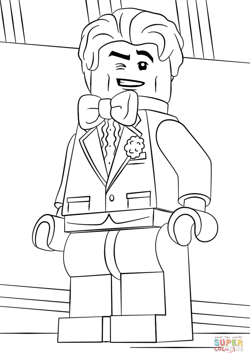 Lego Bruce Wayne coloring page | Free Printable Coloring Pages