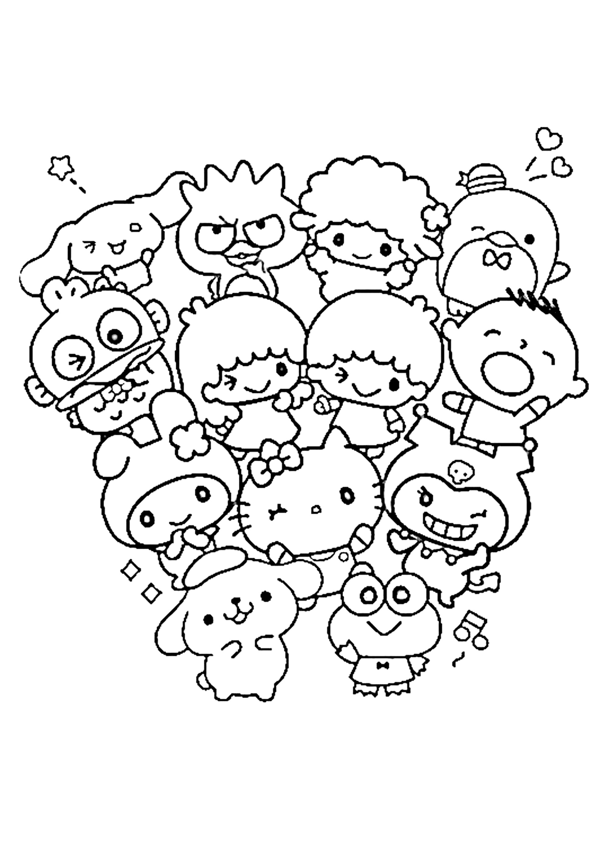 Sanrio Kids Coloring Pages