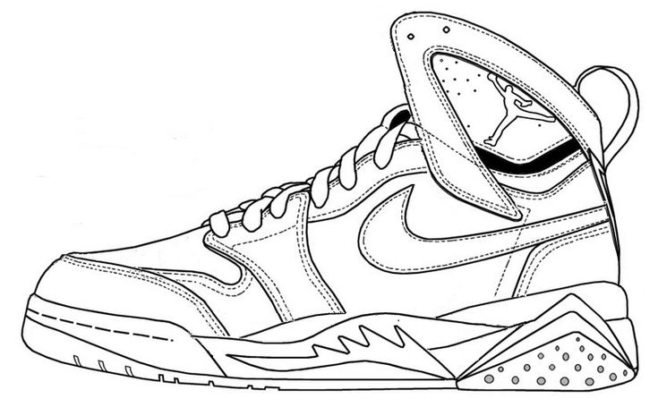 Nike Shoes Coloring and Sketch Drawing Pages - Coloring Pages in 2023 | Air  jordans, Nike drawing, Jordans