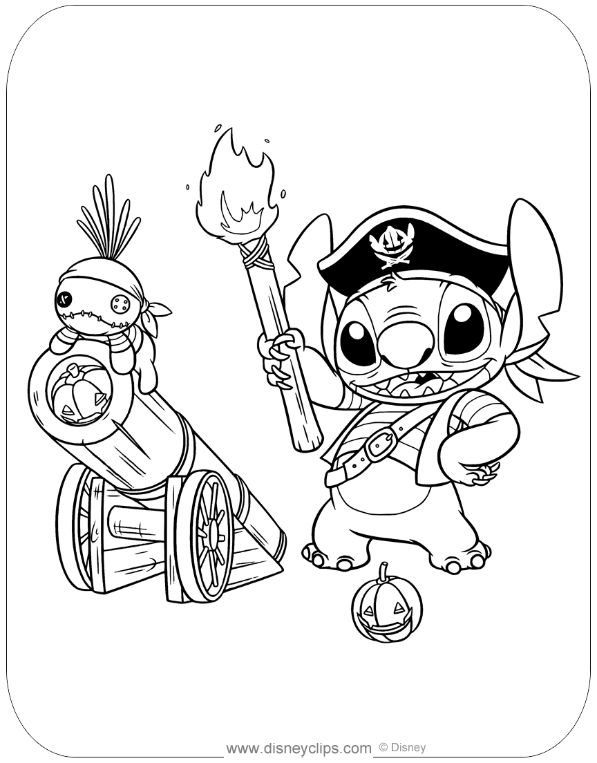 Disney Halloween Coloring Pages (7) | Disneyclips.com