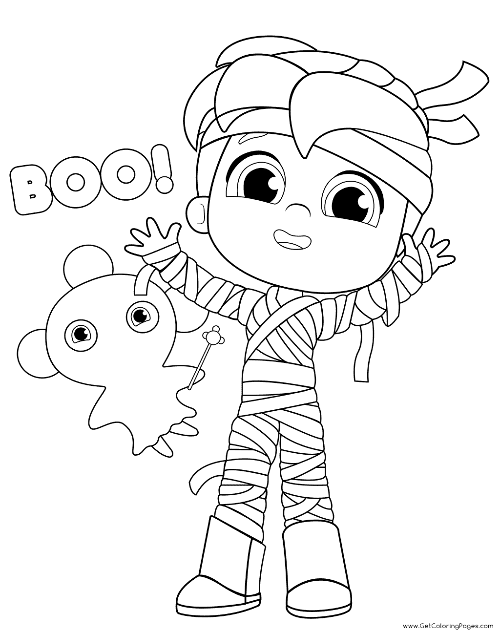 Mummy Zee Boo! Coloring Pages True Halloween - Get Coloring Pages