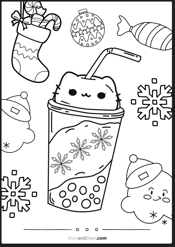 Cute Boba Tea Coloring Pages ...