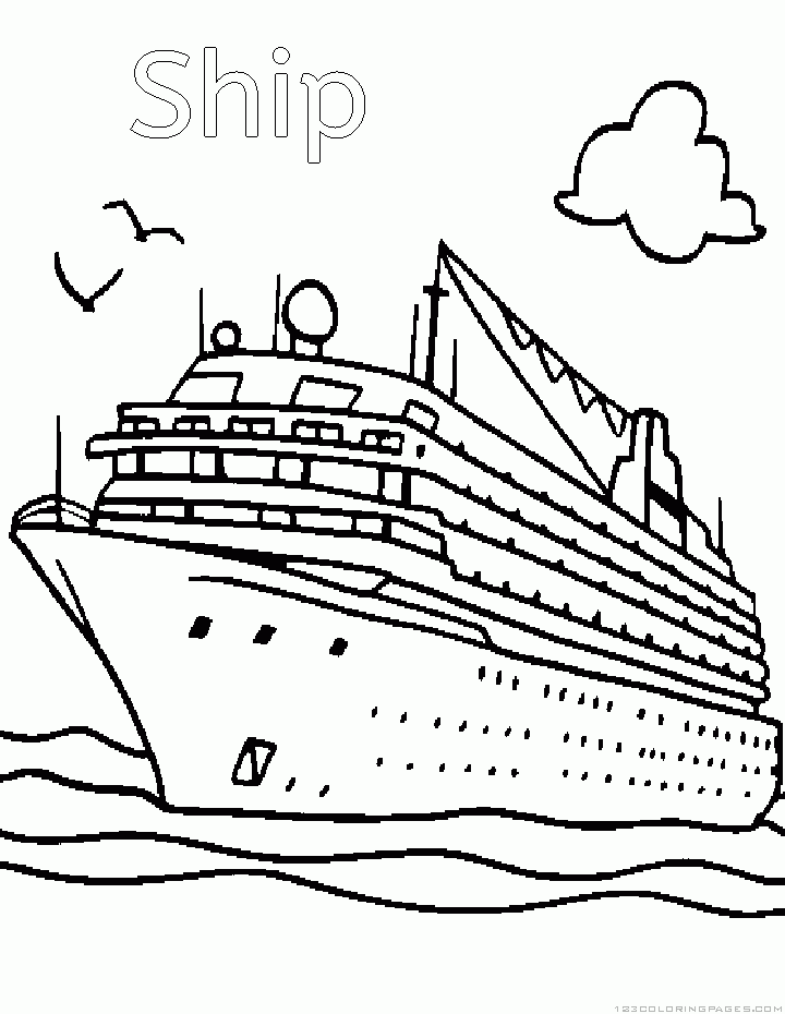 Ship Coloring Pages