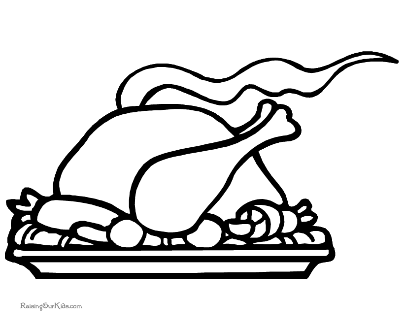 Thanksgiving Preschool Turkey Coloring Pages 020