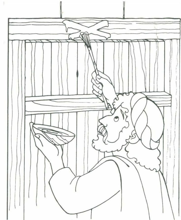 Blood on the door frame #6 | Bible - Coloring Pages