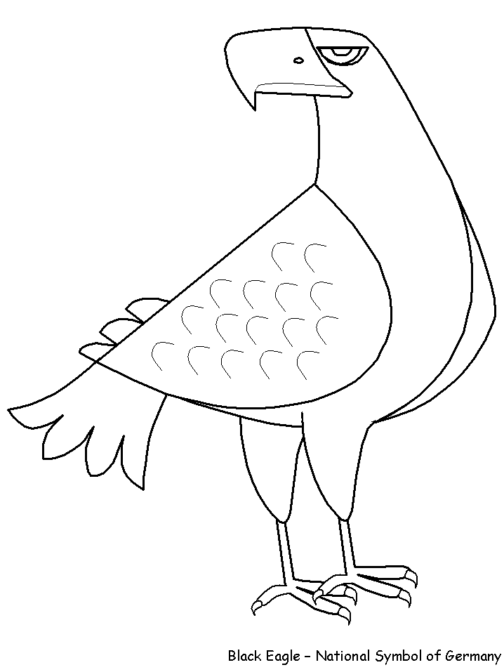 Printable Eagle Germany Coloring Pages