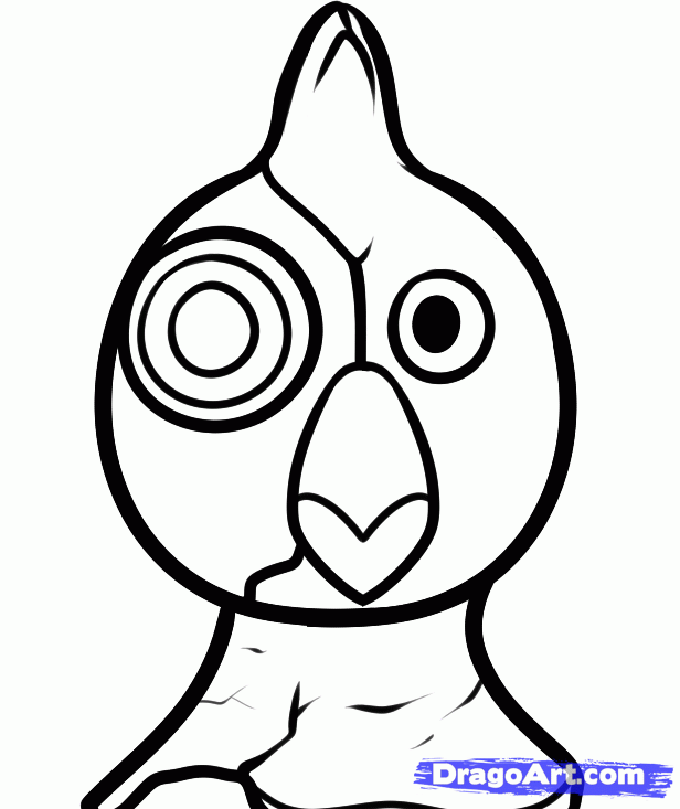 Robot Chicken Coloring Page