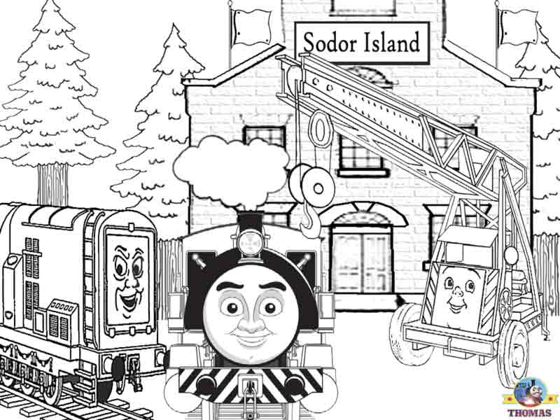 Free printable coloring pages online Victors Thomas coloring pages 